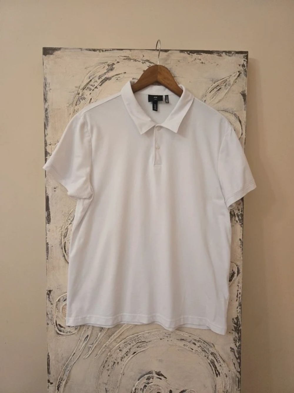 H&M Men's White Polo Shirt